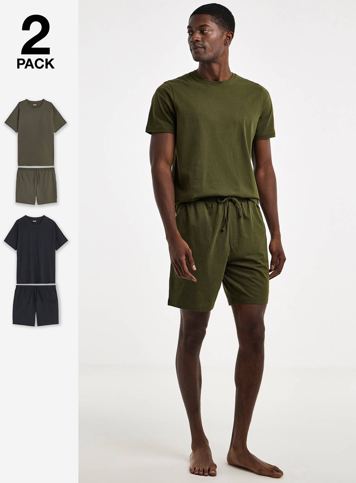 JACAMO 2 Pack Short Sleeve Pyjama Set XL - Image 1